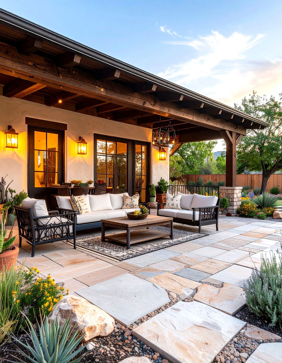 Large Front Porch Prairie Ranch Southwestern Desert - 20 Large Front Porch Ideas
