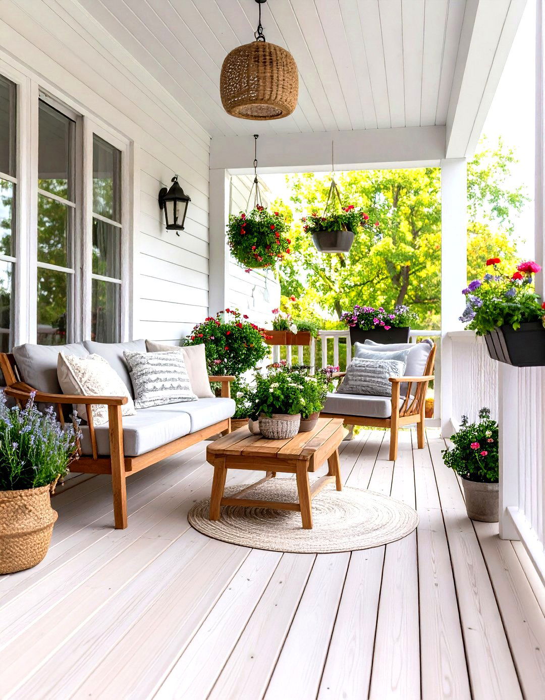 Large Front Porch Scandinavian Hygge Cozy Retreat - 20 Large Front Porch Ideas