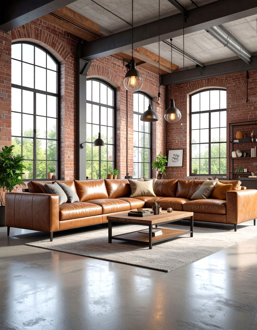Large Living Room Industrial Loft Aesthetic - 20 Large Living Room Ideas
