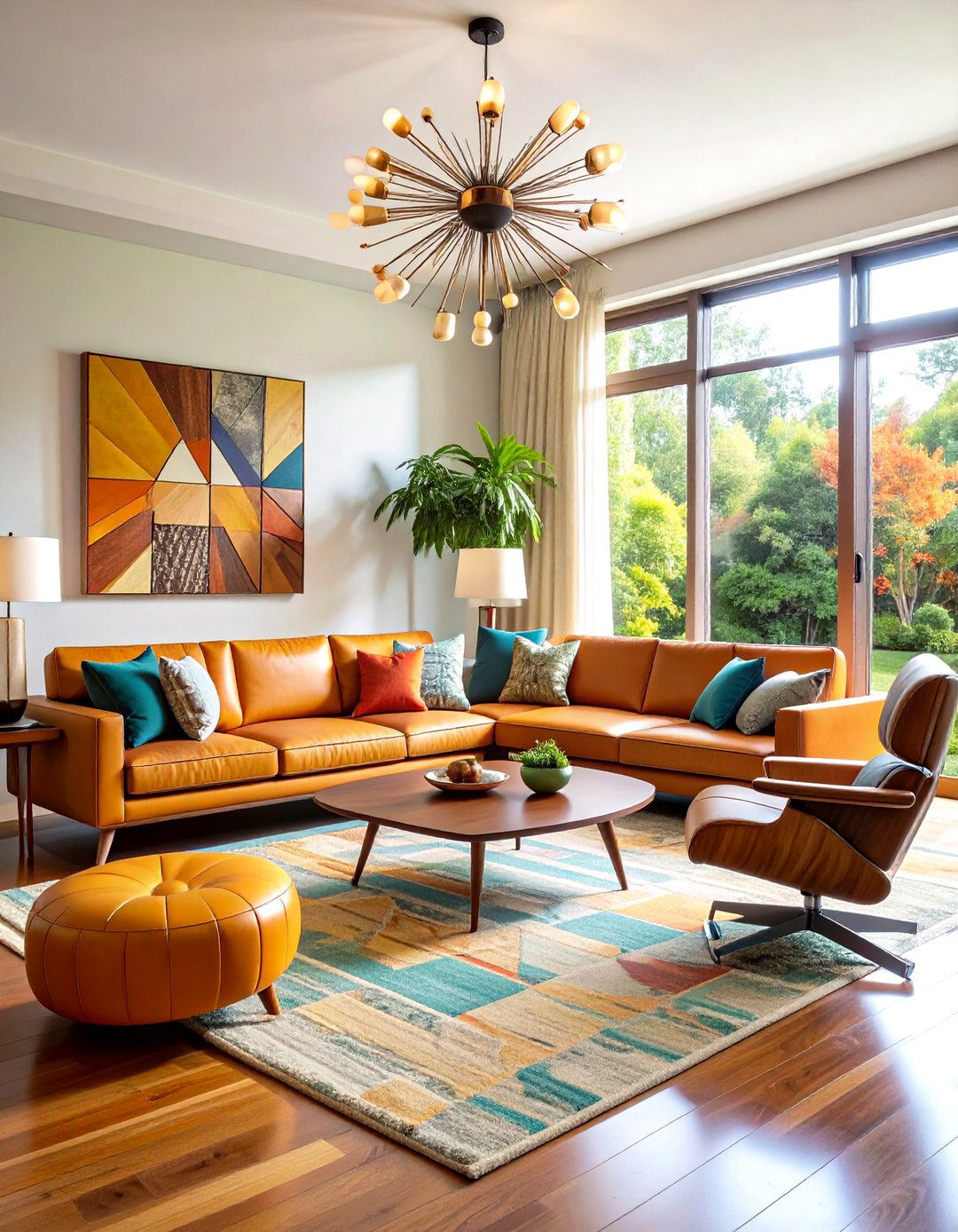 Large Living Room Mid Century Modern Revival - 20 Large Living Room Ideas