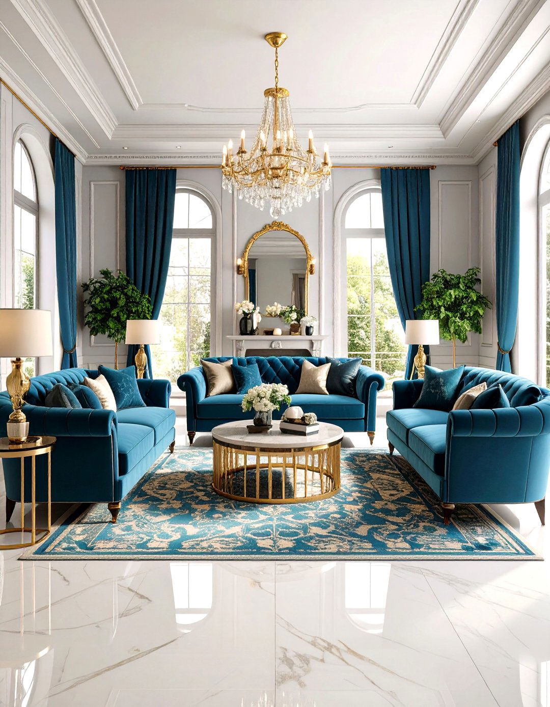 Large Living Room Modern Formal Parlor - 20 Large Living Room Ideas
