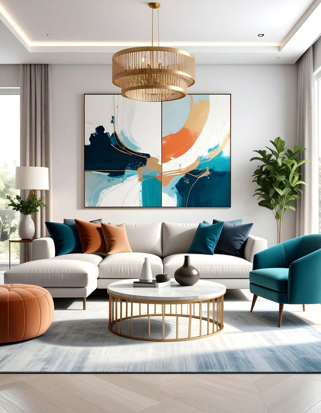 Large Wall Art Abstract Maximalism Canvas - 20 Large Wall Art Ideas