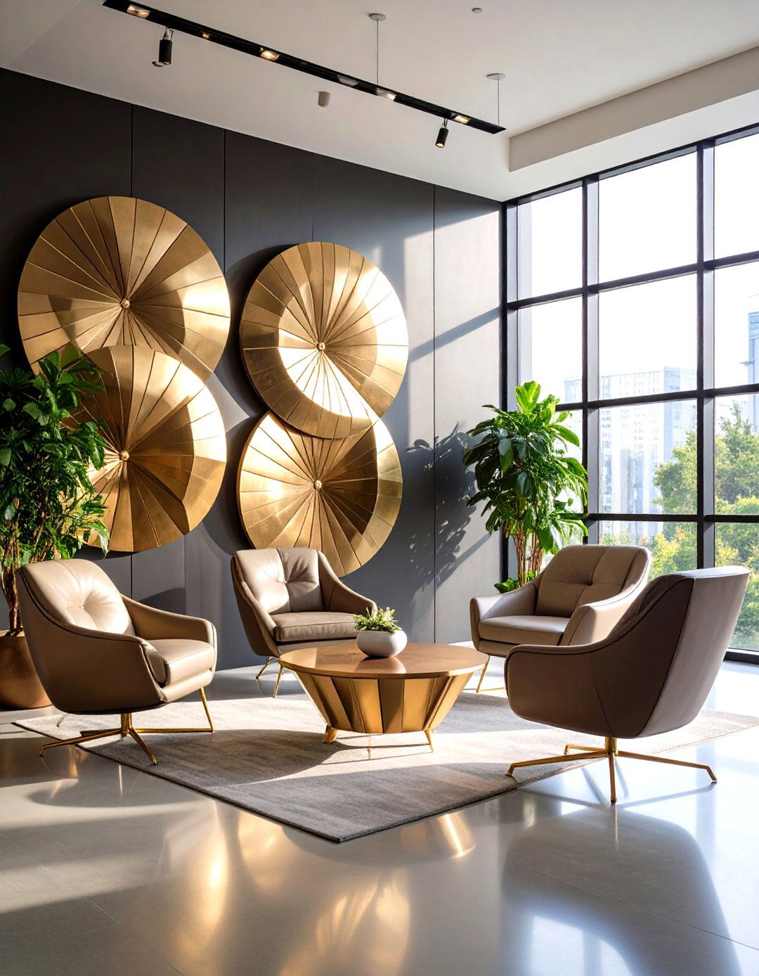 Large Wall Decor Geometric Metal Sculpture Statement - 20 Large Wall Decor Ideas