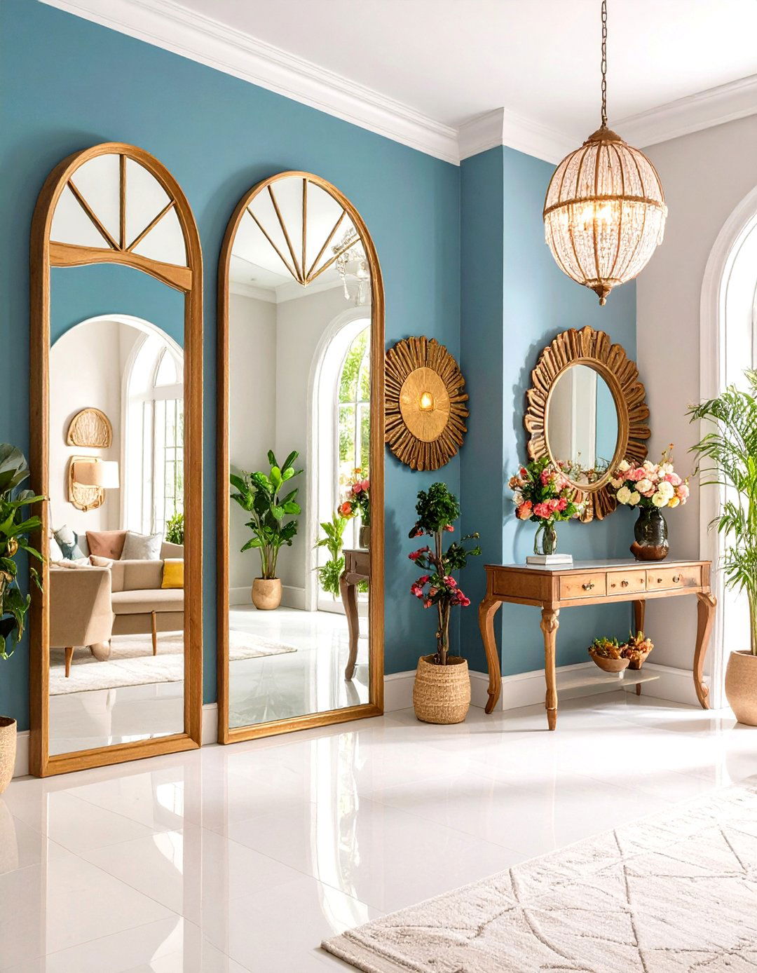 Large Wall Decor Mirror Gallery Reflection System - 20 Large Wall Decor Ideas