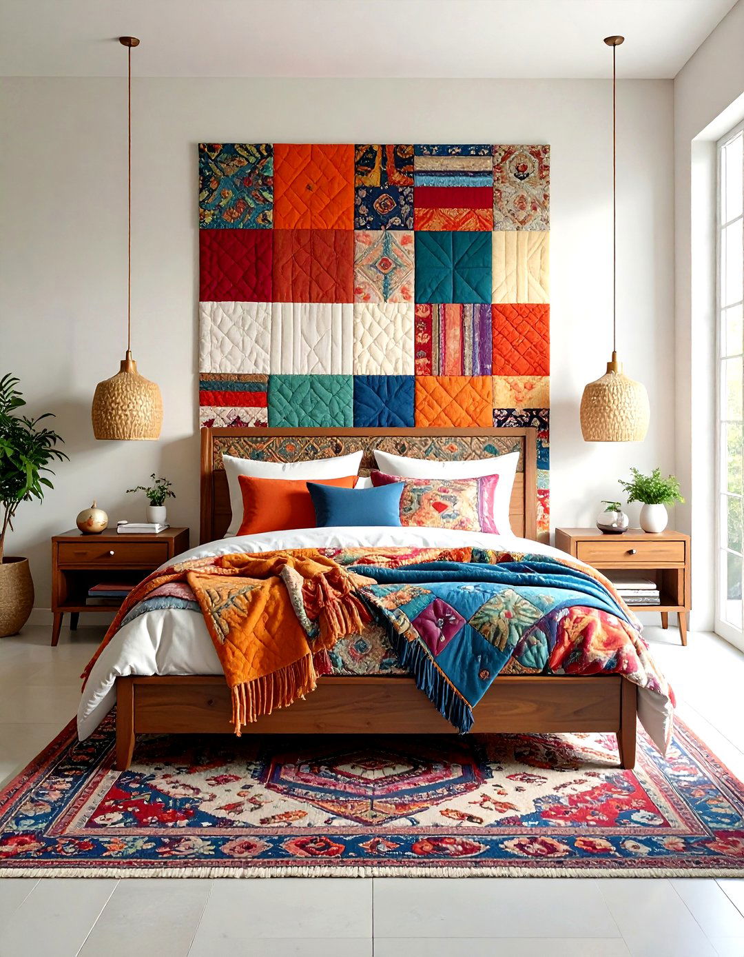 Large Wall Decor Textile Art Layered Installation - 20 Large Wall Decor Ideas