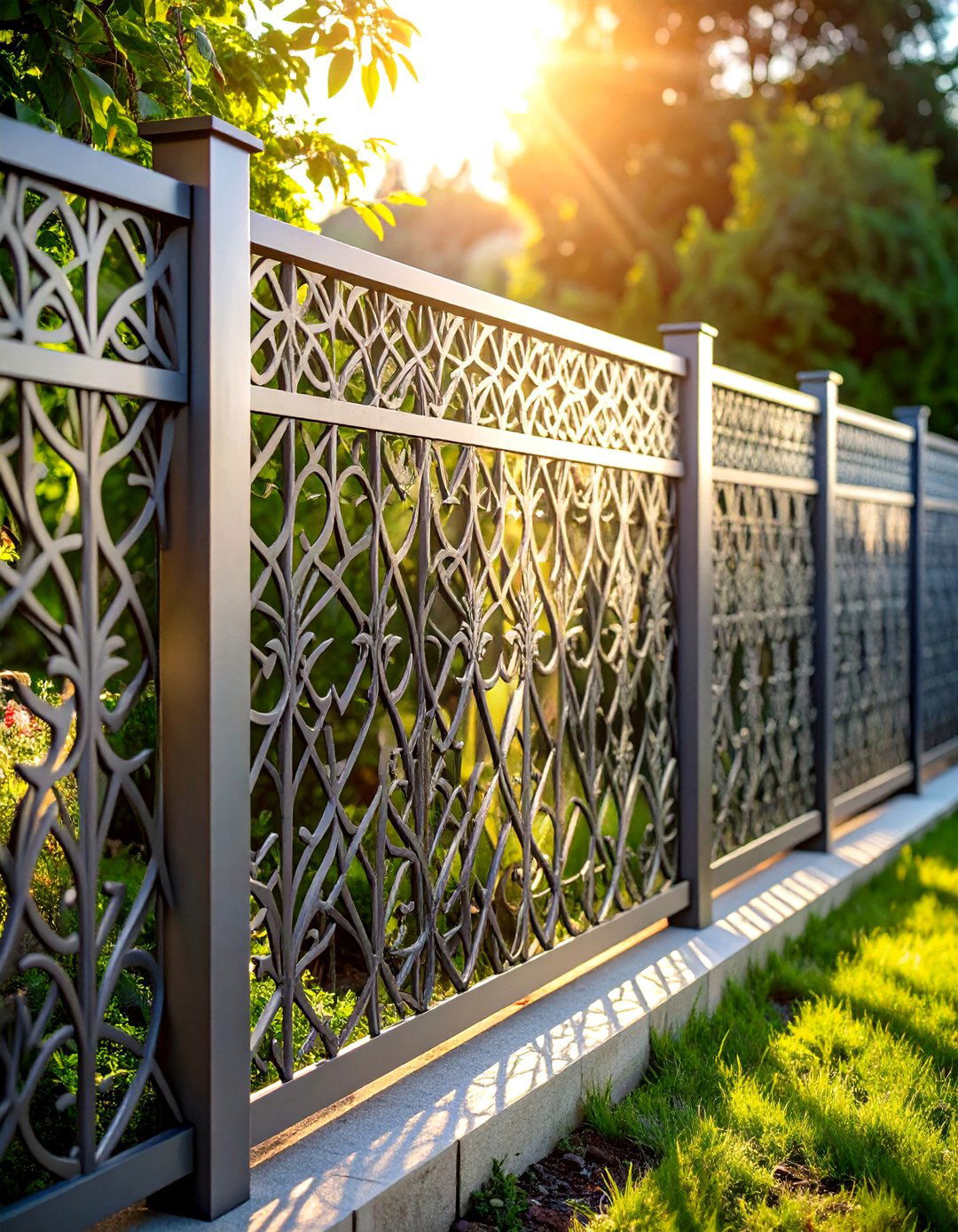 Laser Cut Metal Panel Decorative Fence - 20 Decorative Fence Ideas