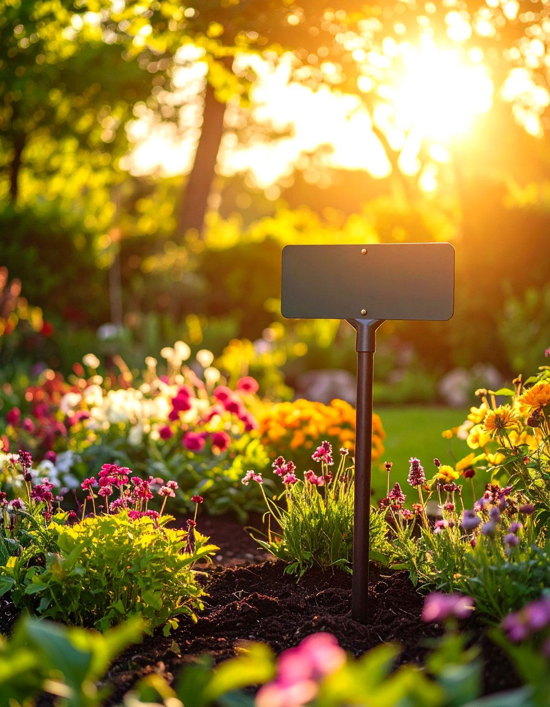 Laser Cut Metal Silhouette Stake - 20 Garden Sign Ideas