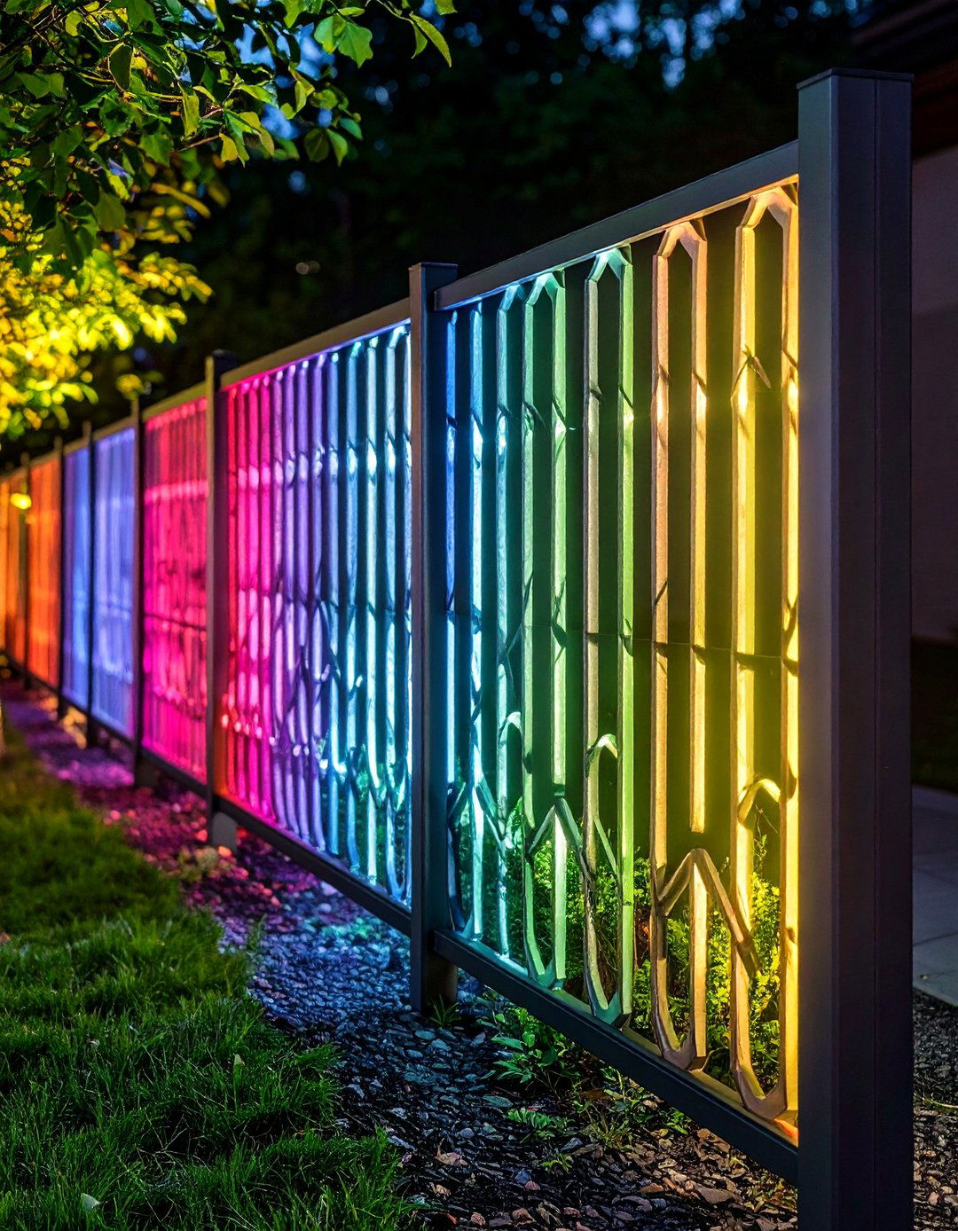 Laser Cut Screen Front Yard Fence - 20 Front Yard Fence Ideas
