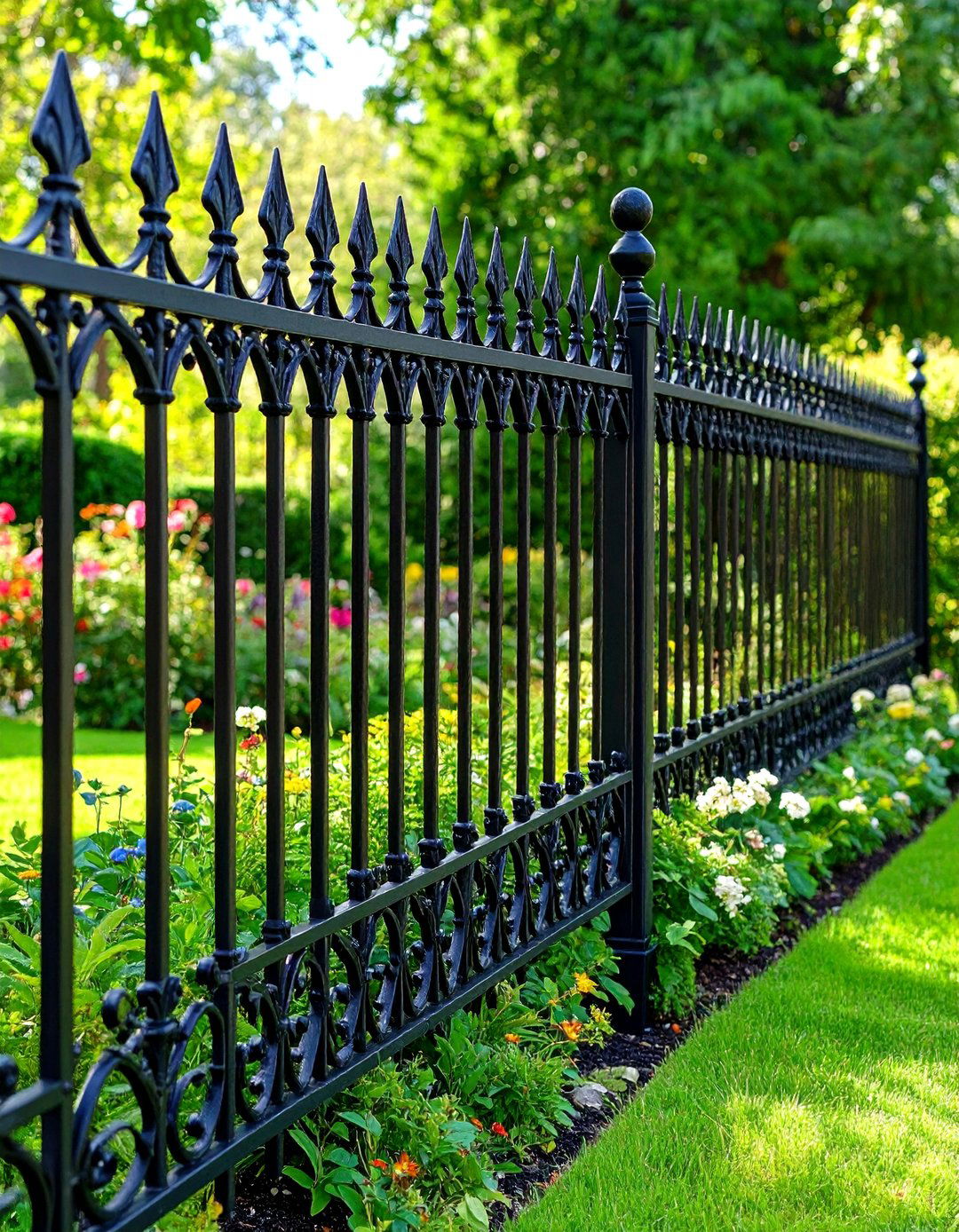 Lattice Fence Archway with Flowering Vines - 20 Lattice Fence Ideas