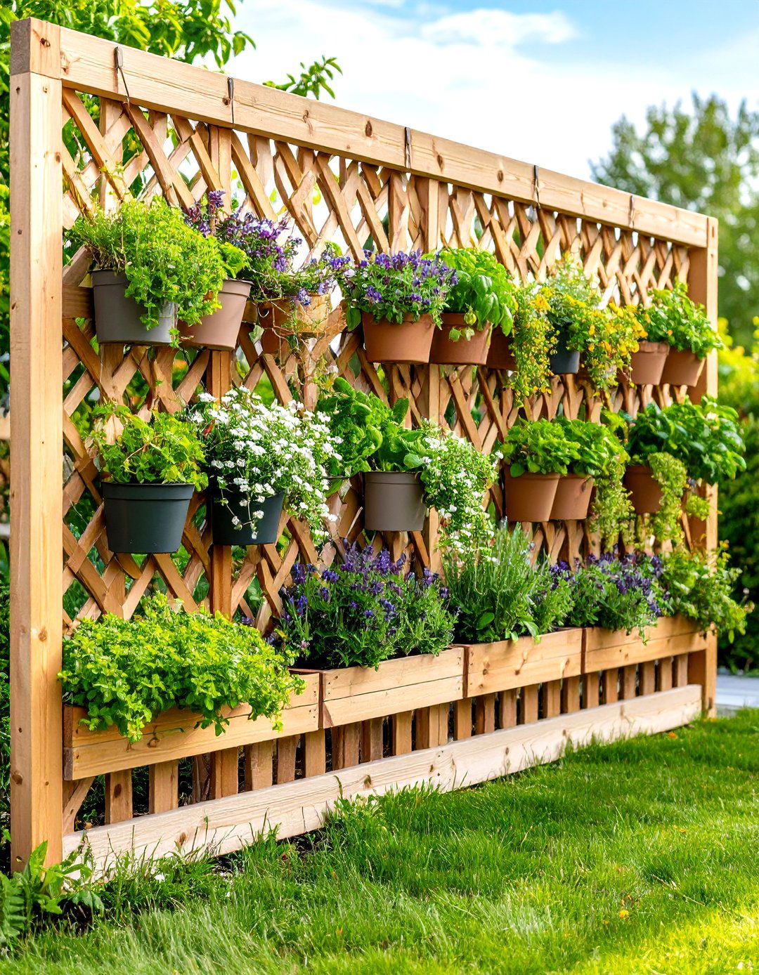 Lattice Fence Playground Screen with Child Safe Materials - 20 Lattice Fence Ideas