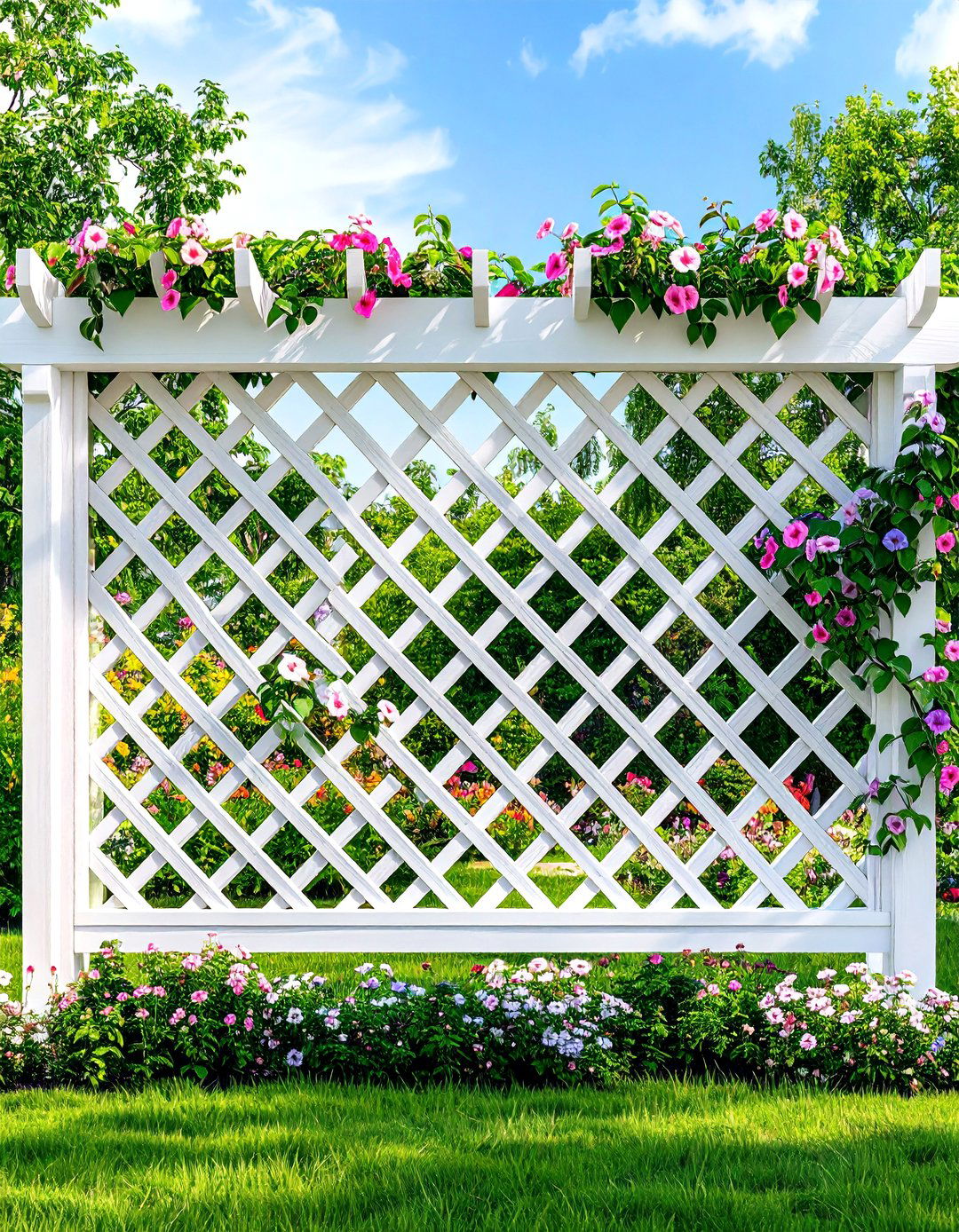 Lattice Garden Divider Panels - 20 Garden Divider Ideas