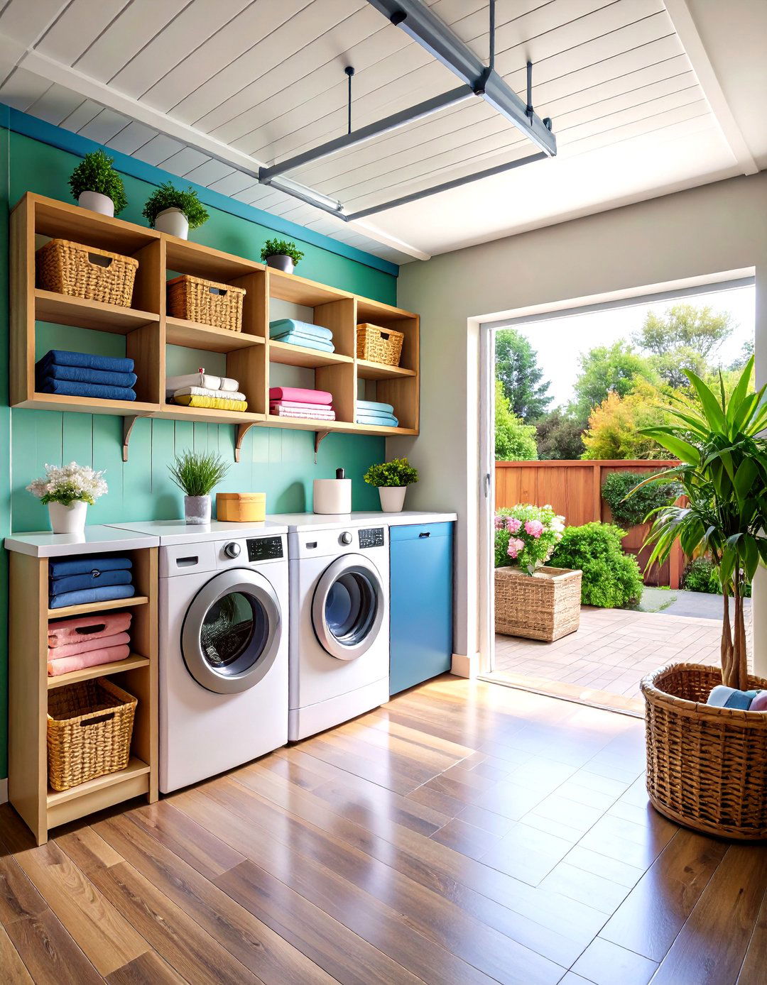 Laundry Mudroom Hybrid Garage Entryway - 20 Garage Entryway Ideas