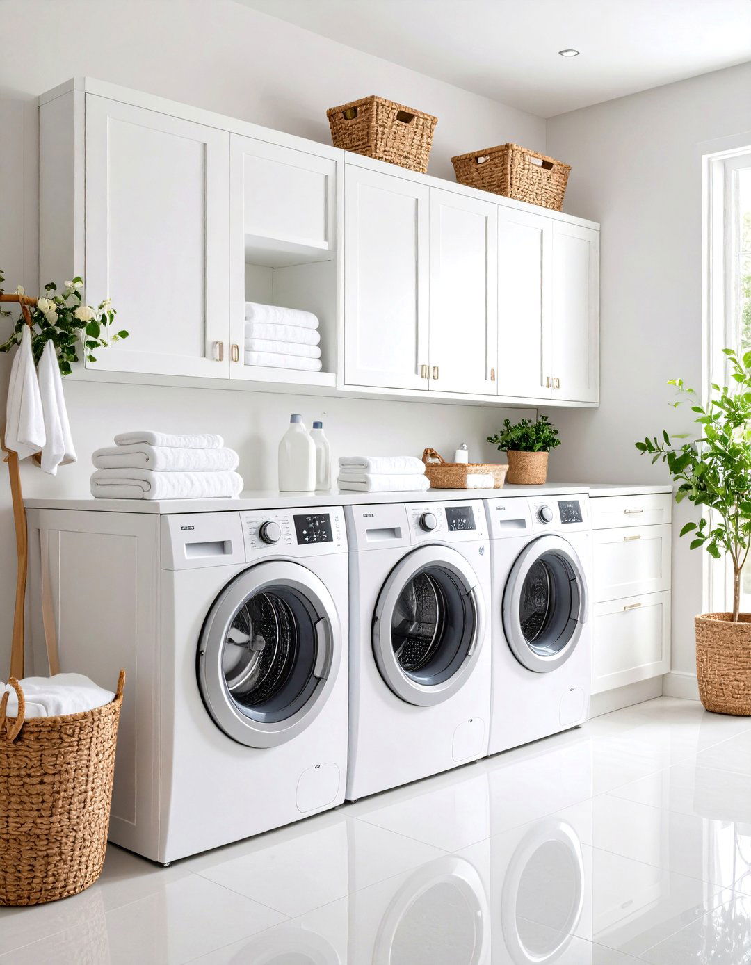 Laundry Room Drying Rack Integrated Into Custom Cabinetry - 20 Laundry Room Drying Rack Ideas