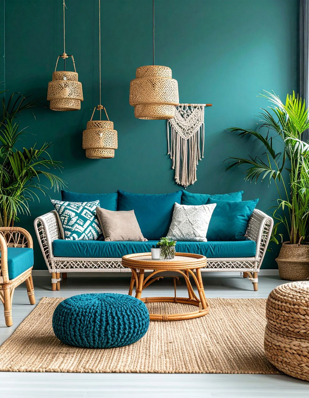 Laurel Green and Caribbean Blue for Island Escape - 20 Blue and Green Color Combos for Decorating