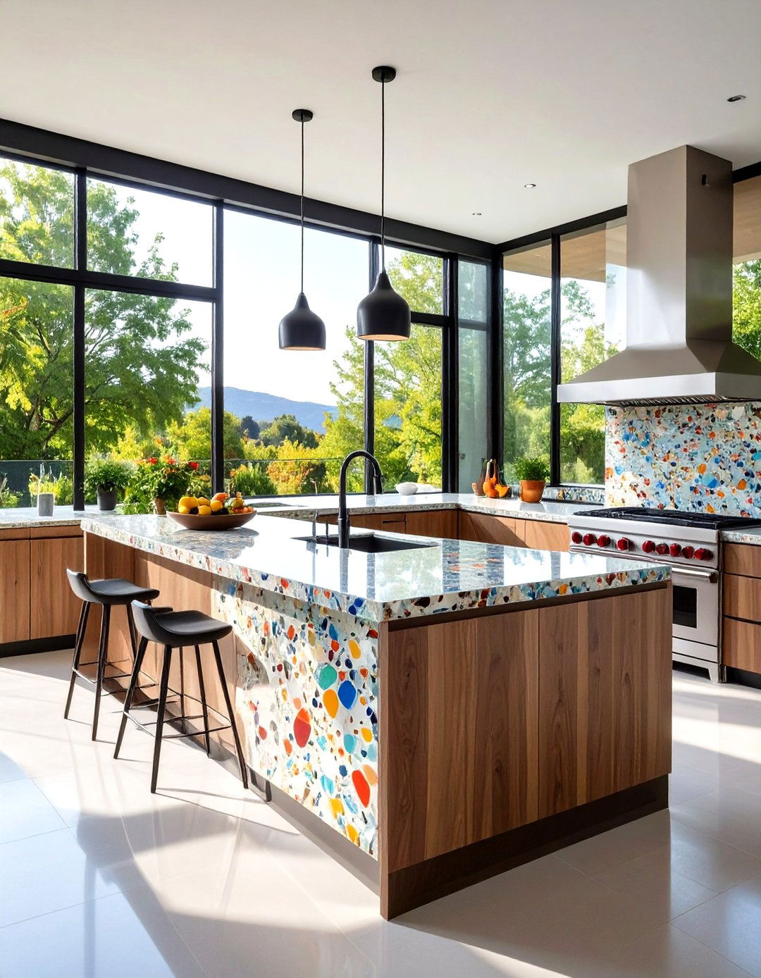 Lava Stone - 20 Types of Outdoor Kitchen Countertops