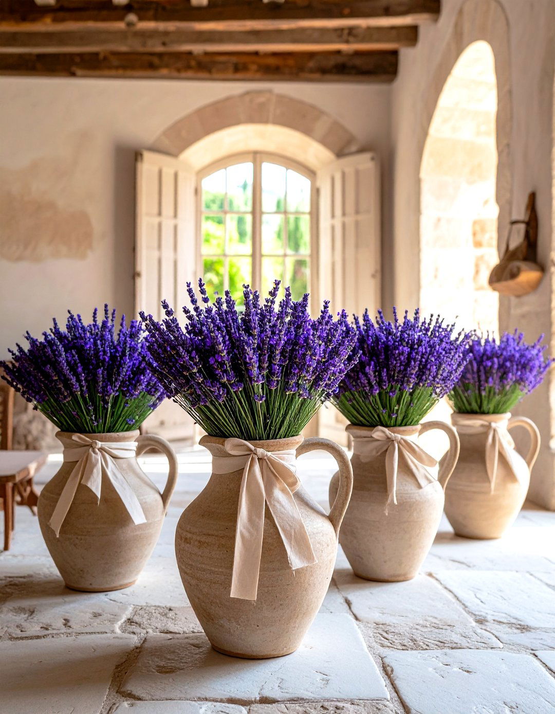 Lavender Bouquets Infuse Subtle Provenal Aroma - 20 French Interior Design Ideas