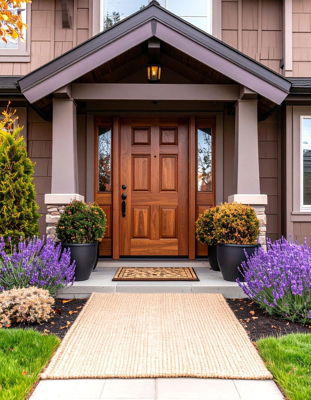 Lavender Brown House Front Door Color - 20 Brown House Front Door Colors