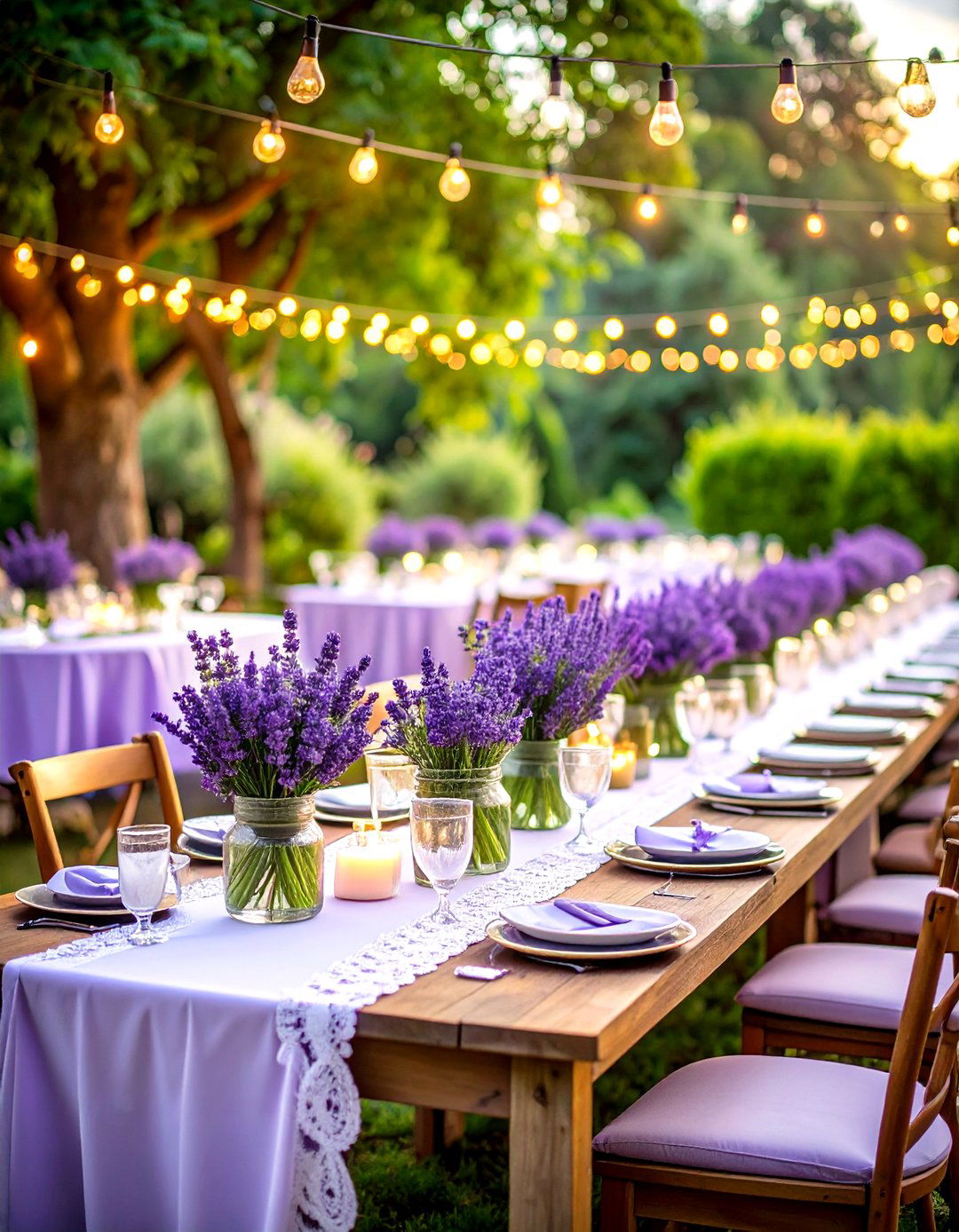 Lavender French Garden Purple Wedding Theme - 20 Purple Wedding Theme Ideas