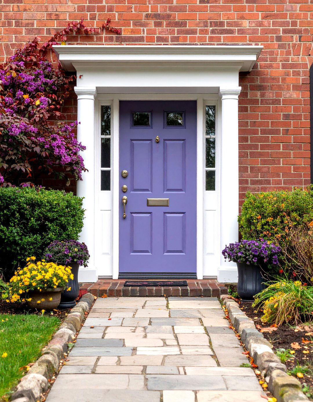Lavender Front Door for Subtle Whimsy - 20 Front Door Color Ideas