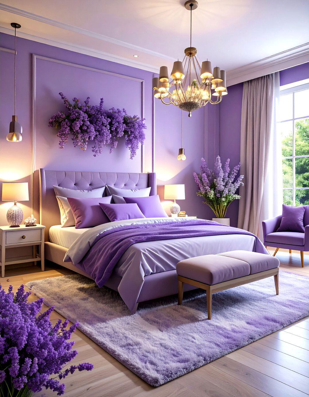 Lavender Purple Monochromatic Color Scheme for Rooms - 20 Monochromatic Color Schemes for Rooms