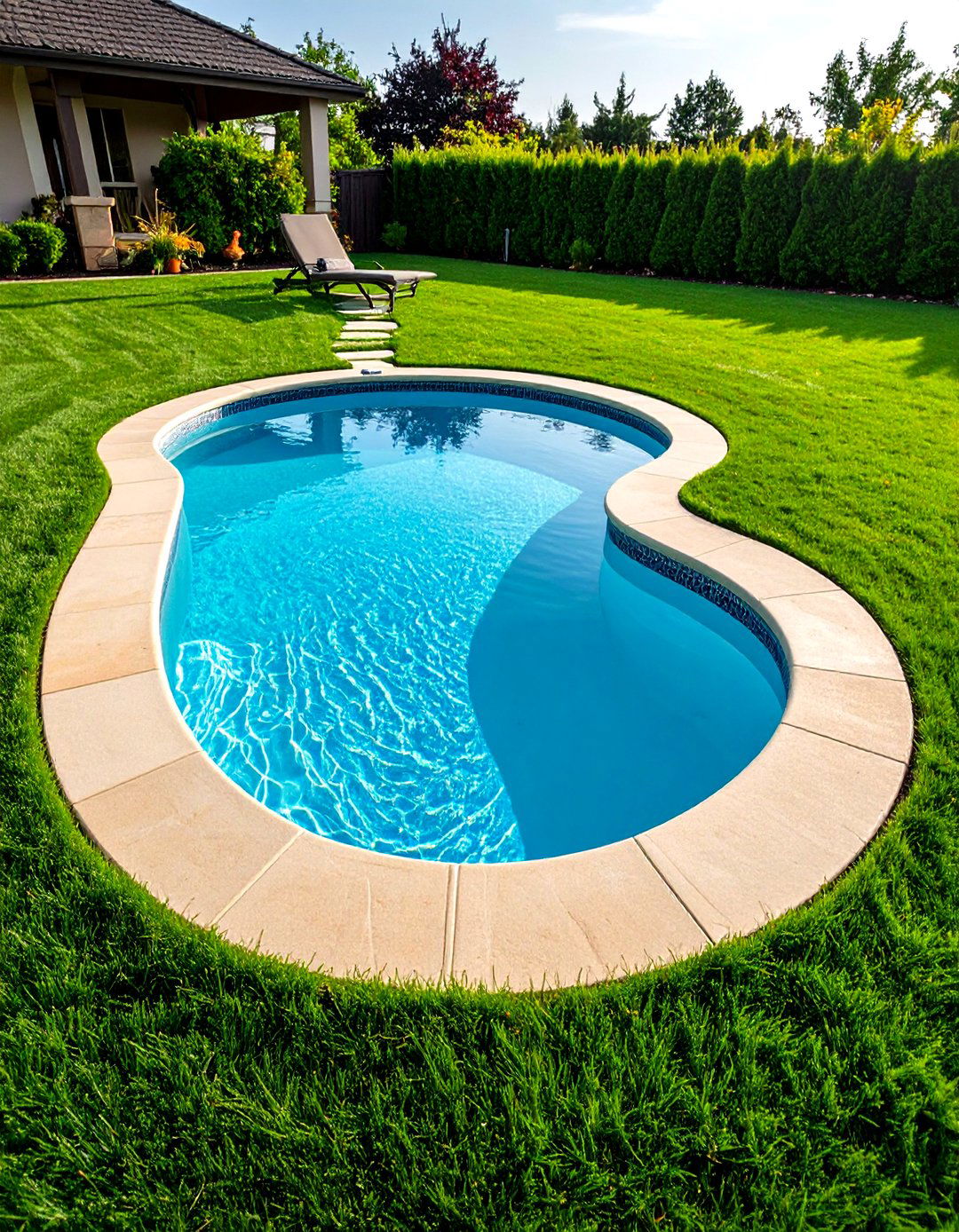 Lawn Embedded Plunge Pool Oasis - 20 Plunge Pool Ideas