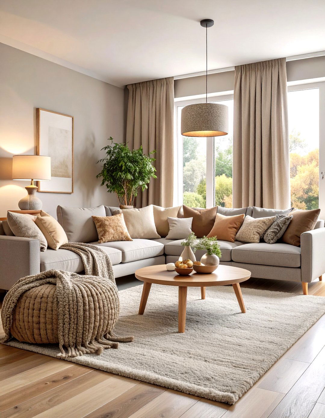 Layer Greige Textures for Instant Depth - 20 Greige Living Room Ideas