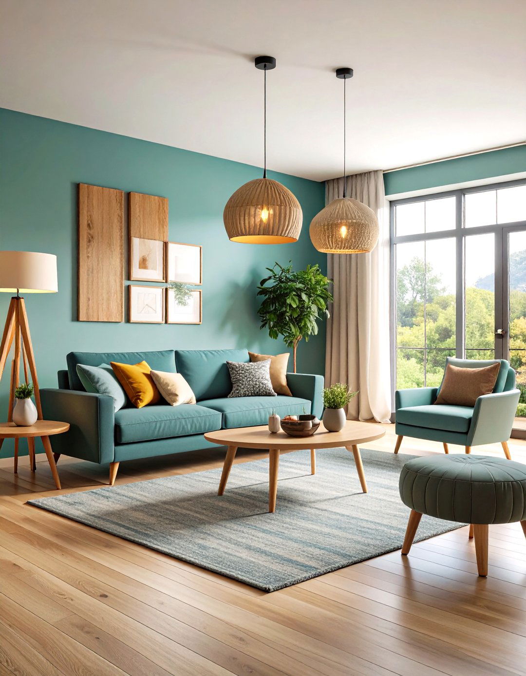 Layer Lighting Sources - 20 Scandinavian Living Room Ideas