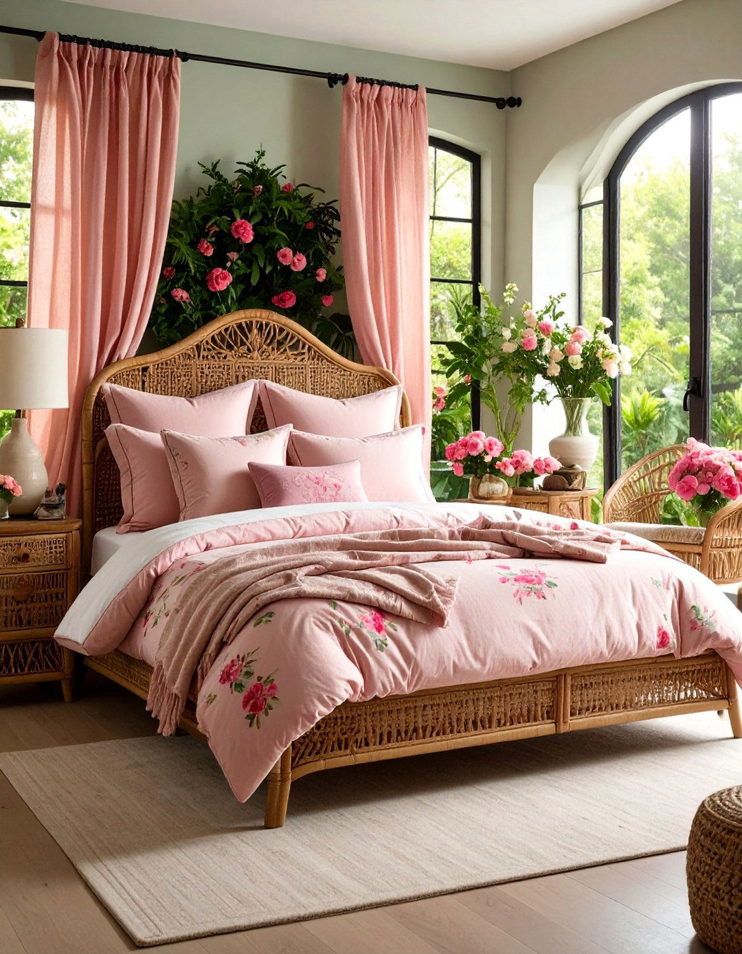 Layer Modern Chintz Textiles - 20 Grandmillennial Style Bedroom Ideas