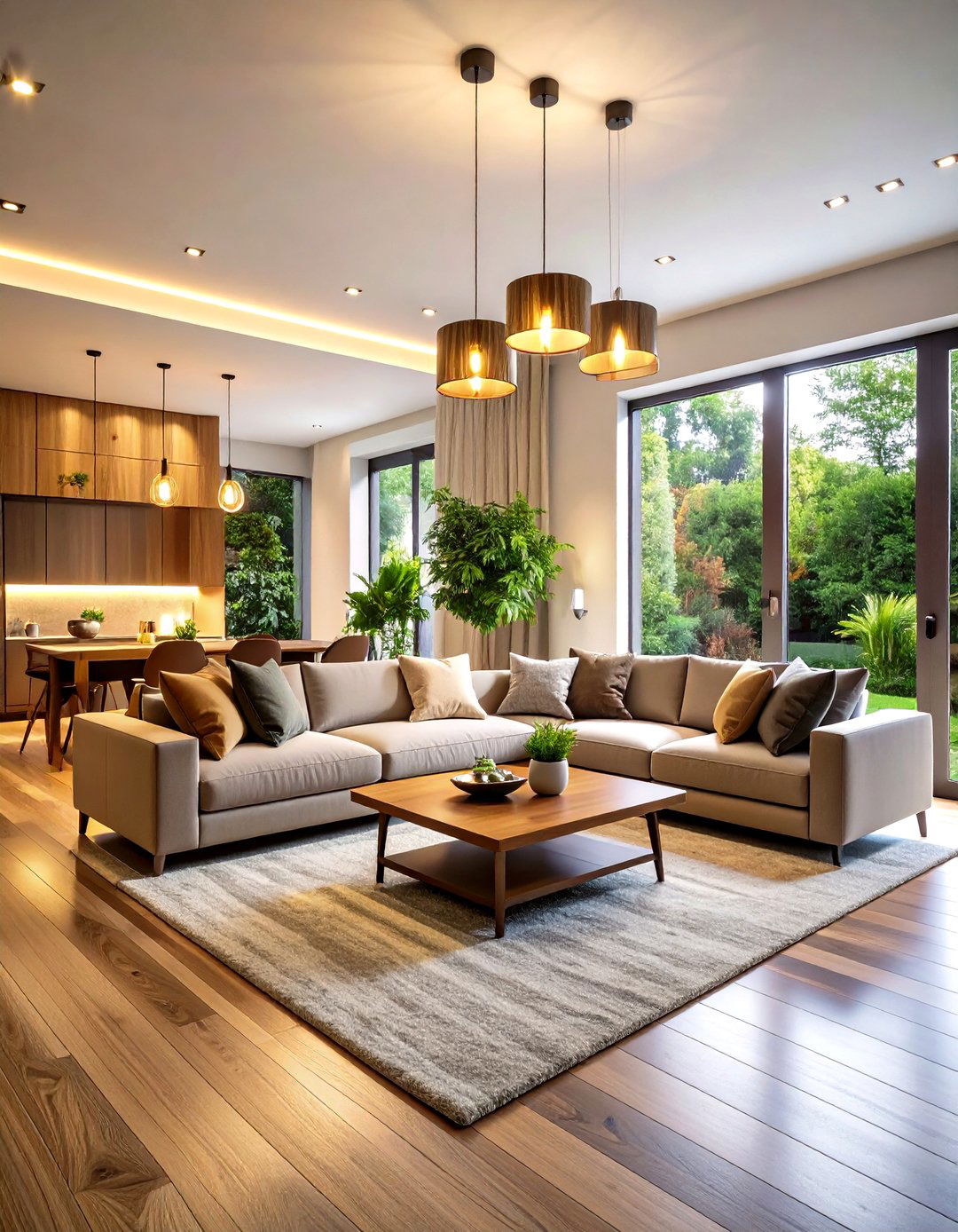 Layer Soft Lighting in the Living Room - 20 Dark Living Room Ideas