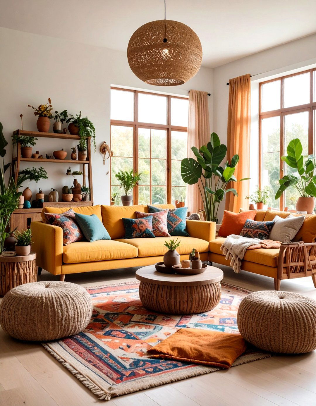 Layer Texture on Texture for Tactile Richness - 20 Eclectic Living Room Ideas