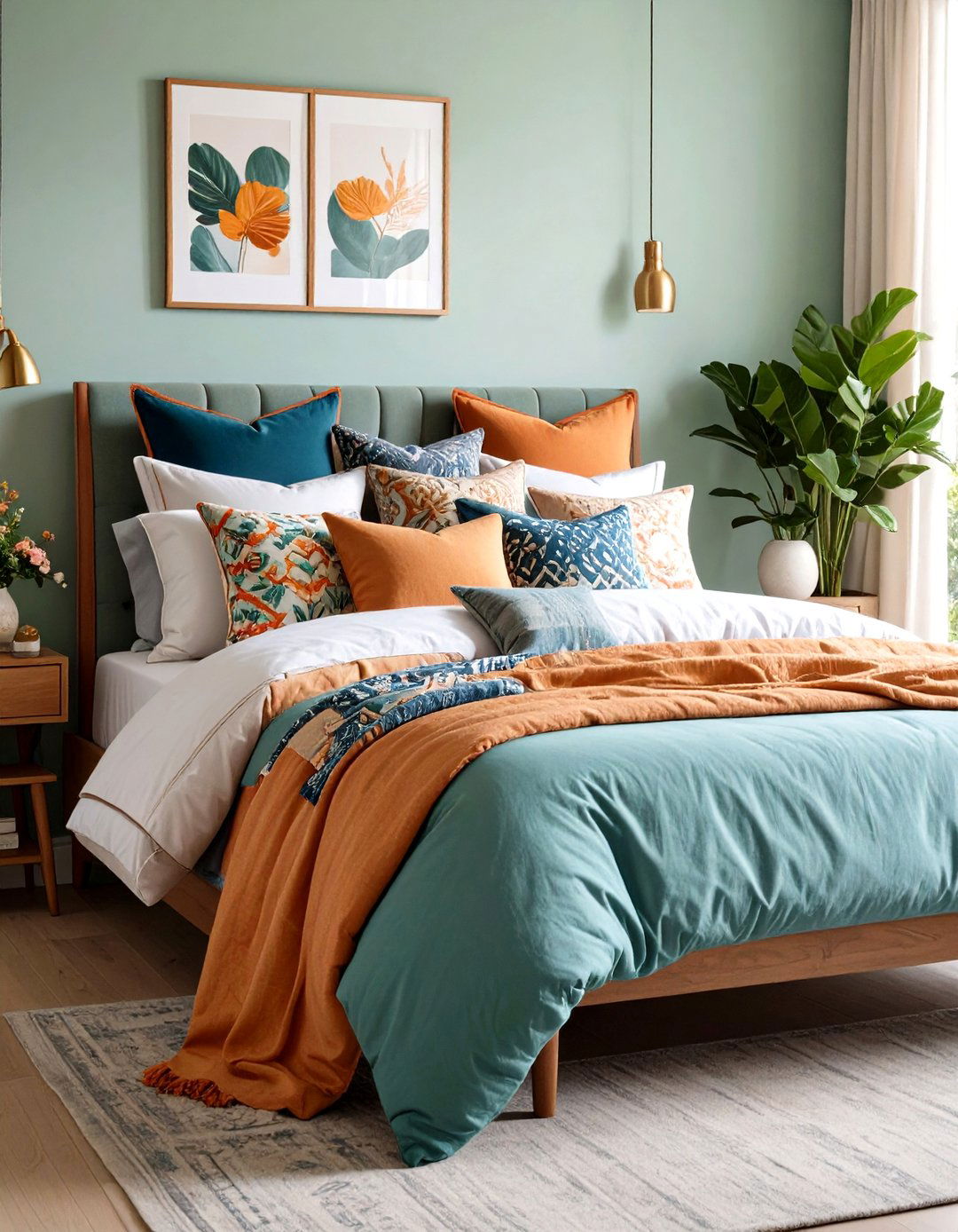 Layer Throw Pillows for Comfort and Style - 20 Student Bedroom Design Ideas