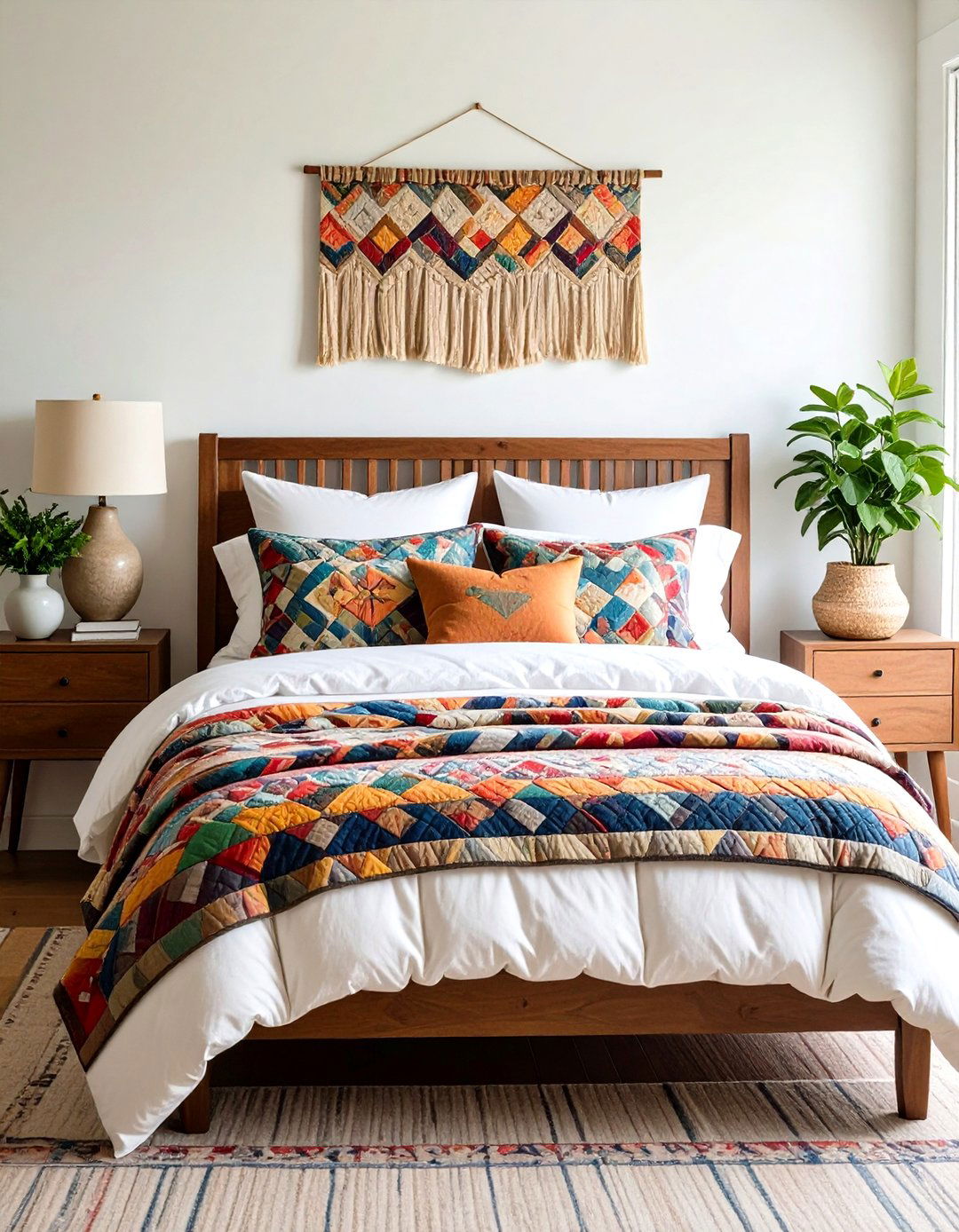Layer an Heirloom Quilt - 20 Grandmillennial Style Bedroom Ideas