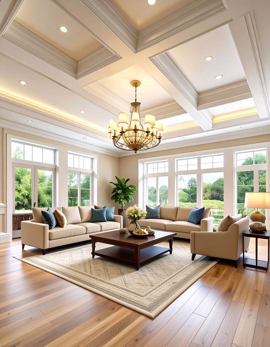 Layered Crown Molding for Grand Ceilings - 20 Crown Molding Ideas