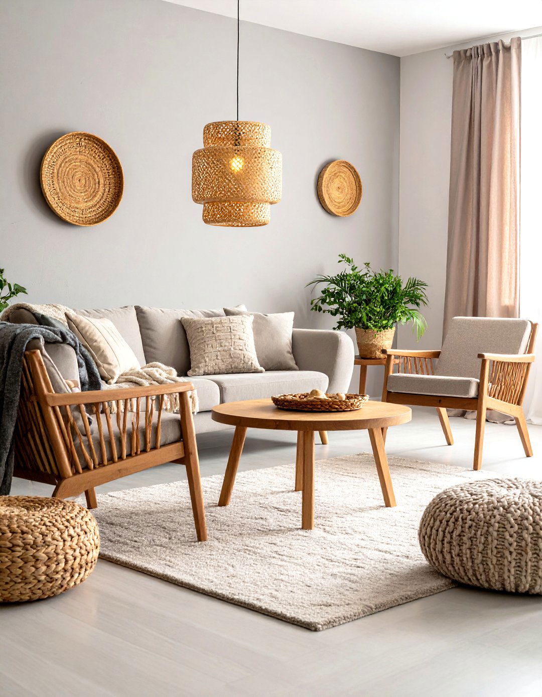 Layered Greige Living Room Textures - 20 Greige Interior Design Ideas