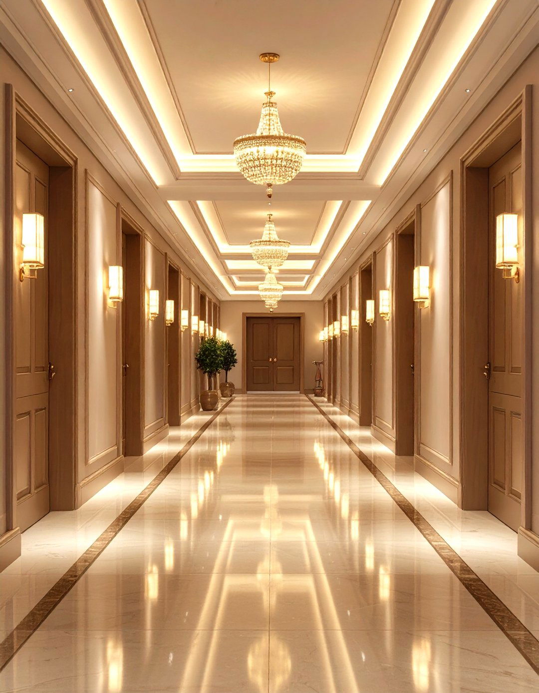 Layered Hallway Lighting for Flexible Mood - 20 Hallway Lighting Ideas