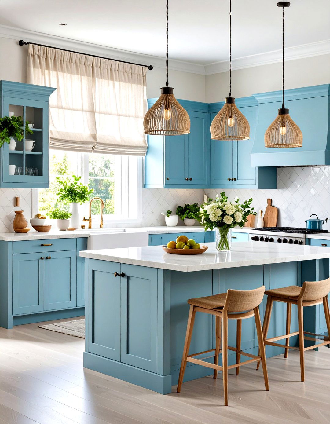 Layered Kitchen Valance Texture Combination - 20 Kitchen Valance Ideas