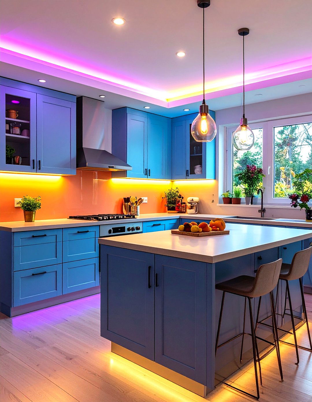 Layered Lighting - 20 Small Kitchen Lighting Ideas