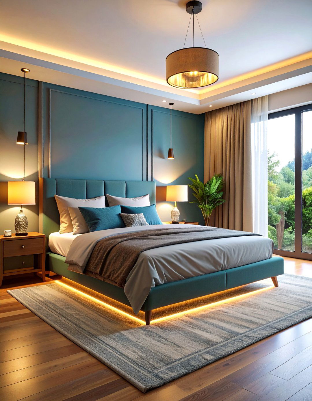 Layered Lighting Elevates Bedroom Ambiance - 20 Bedroom Ideas For Couples