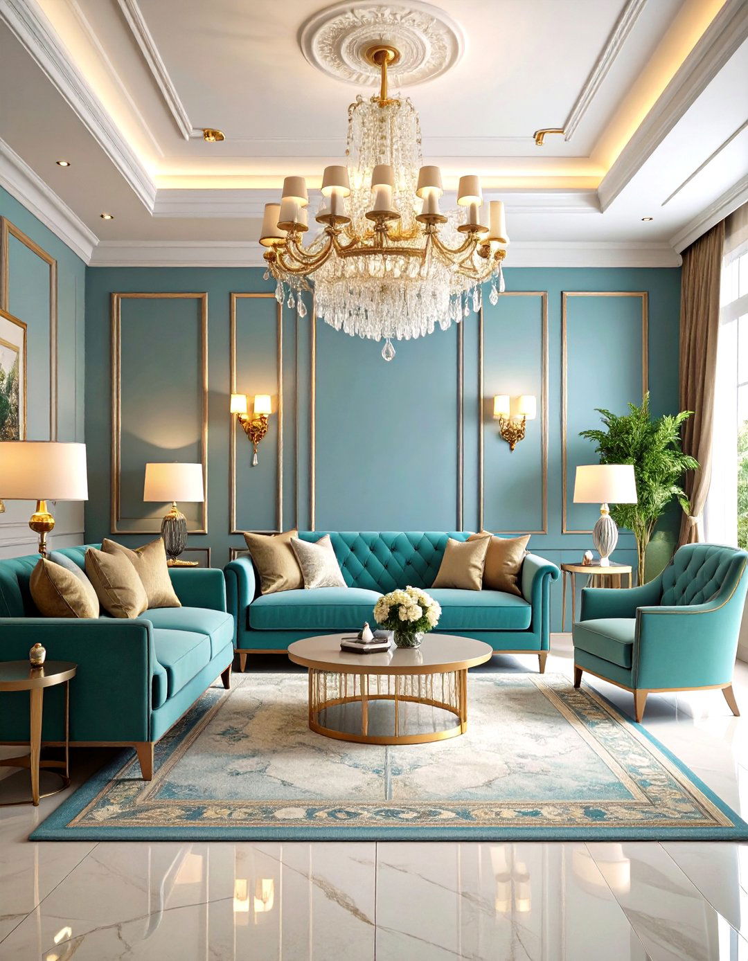 Layered Lighting Luxury Living Room - 20 Luxury Living Room Ideas