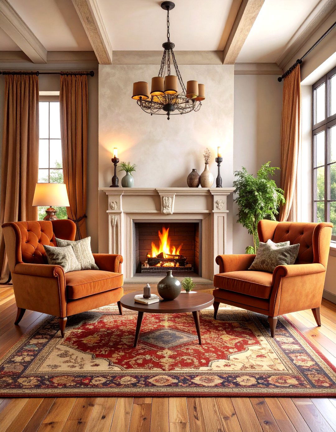 Layered Lighting Moody Living Room - 20 Moody Living Room Ideas