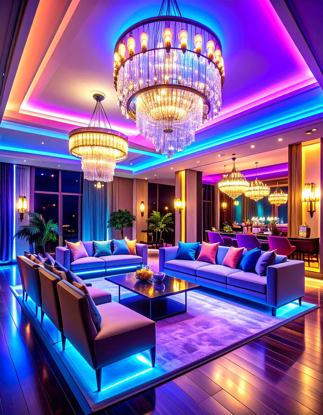Layered Lighting Sets Mood in Glam Interior Design - 20 Glam Interior Design Ideas