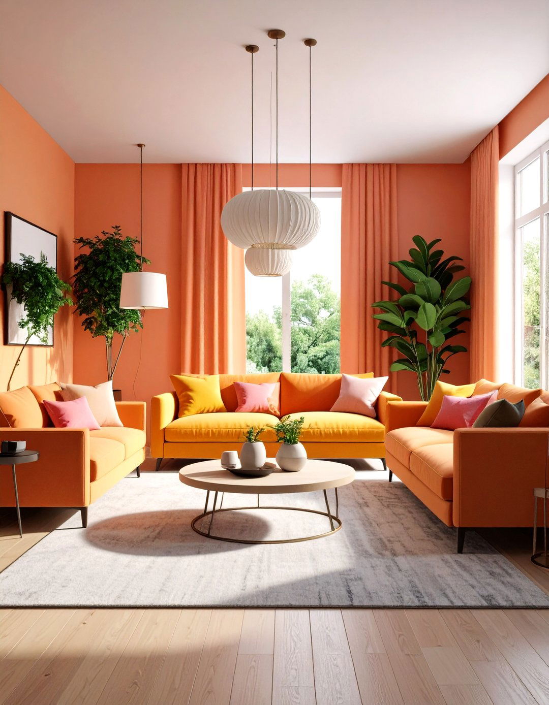 Layered Lighting Warms the Living Room - 20 Cozy Living Room Ideas