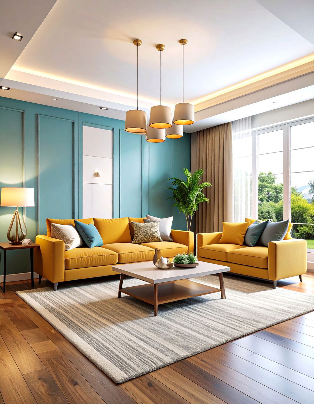 Layered Living Room Recessed Lighting Composition - 20 Recessed Lighting Ideas