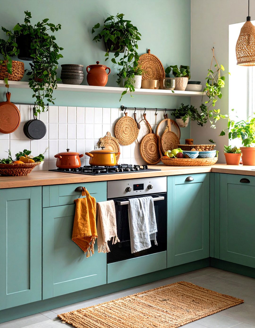 Layered Natural Textures Complete a French Country Kitchen Story - 20 French Country Kitchen Ideas