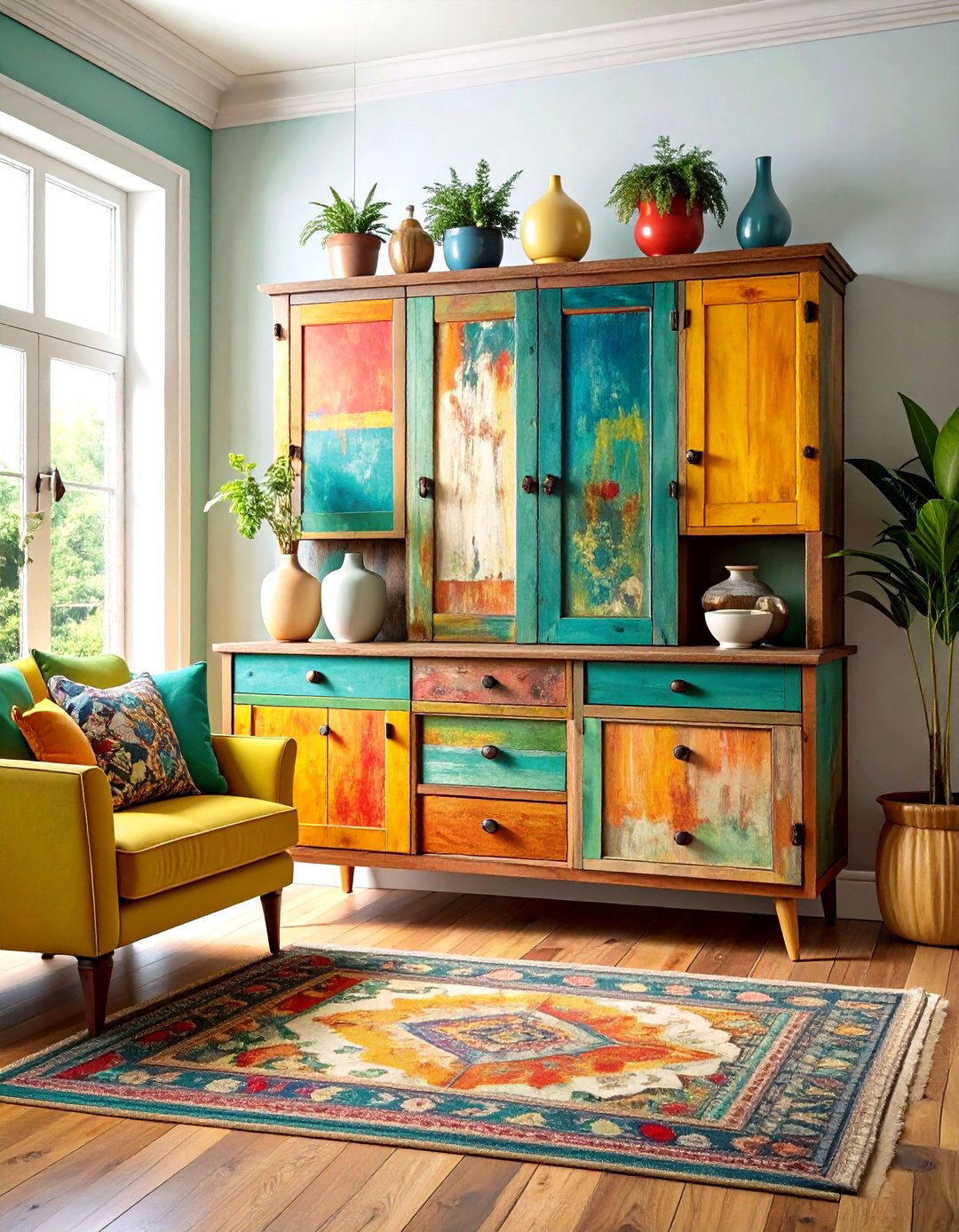 Layered Painted Furniture Complex Character - 20 Painted Furniture Ideas