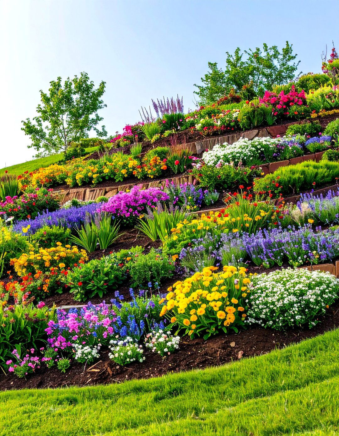Layered Planting for Erosion Control - 20 Sloping Garden Design Ideas