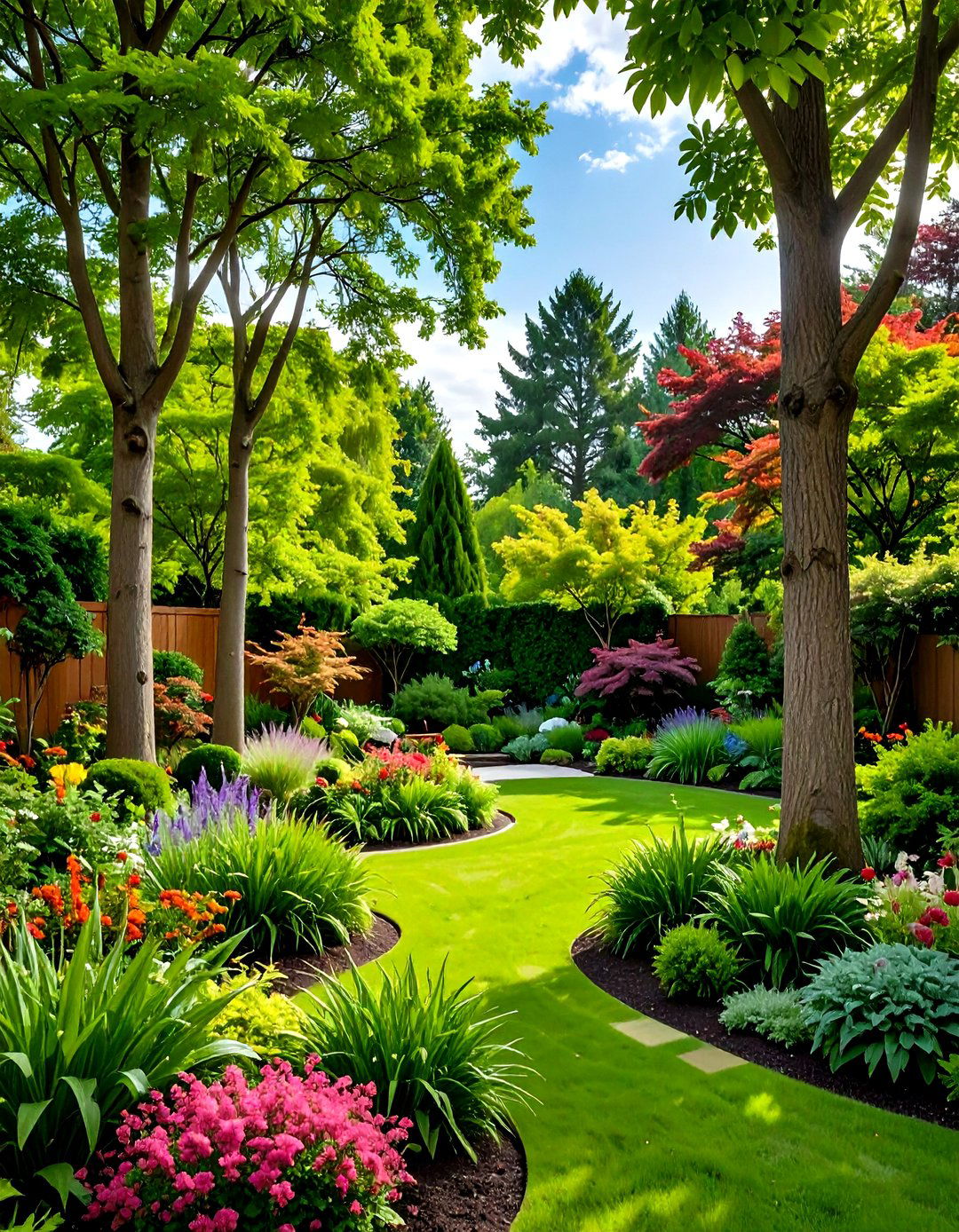Layered Plantings for Depth - 20 Shade Garden Design Ideas