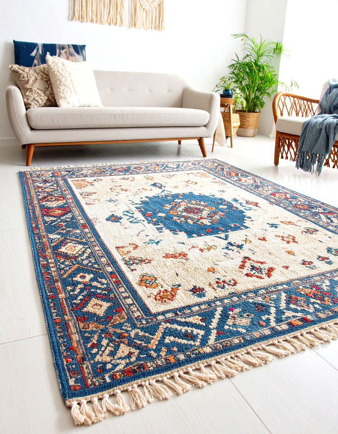Layered Rugs Grounding Eclectic Interior Zones - 20 Eclectic Interior Design Ideas