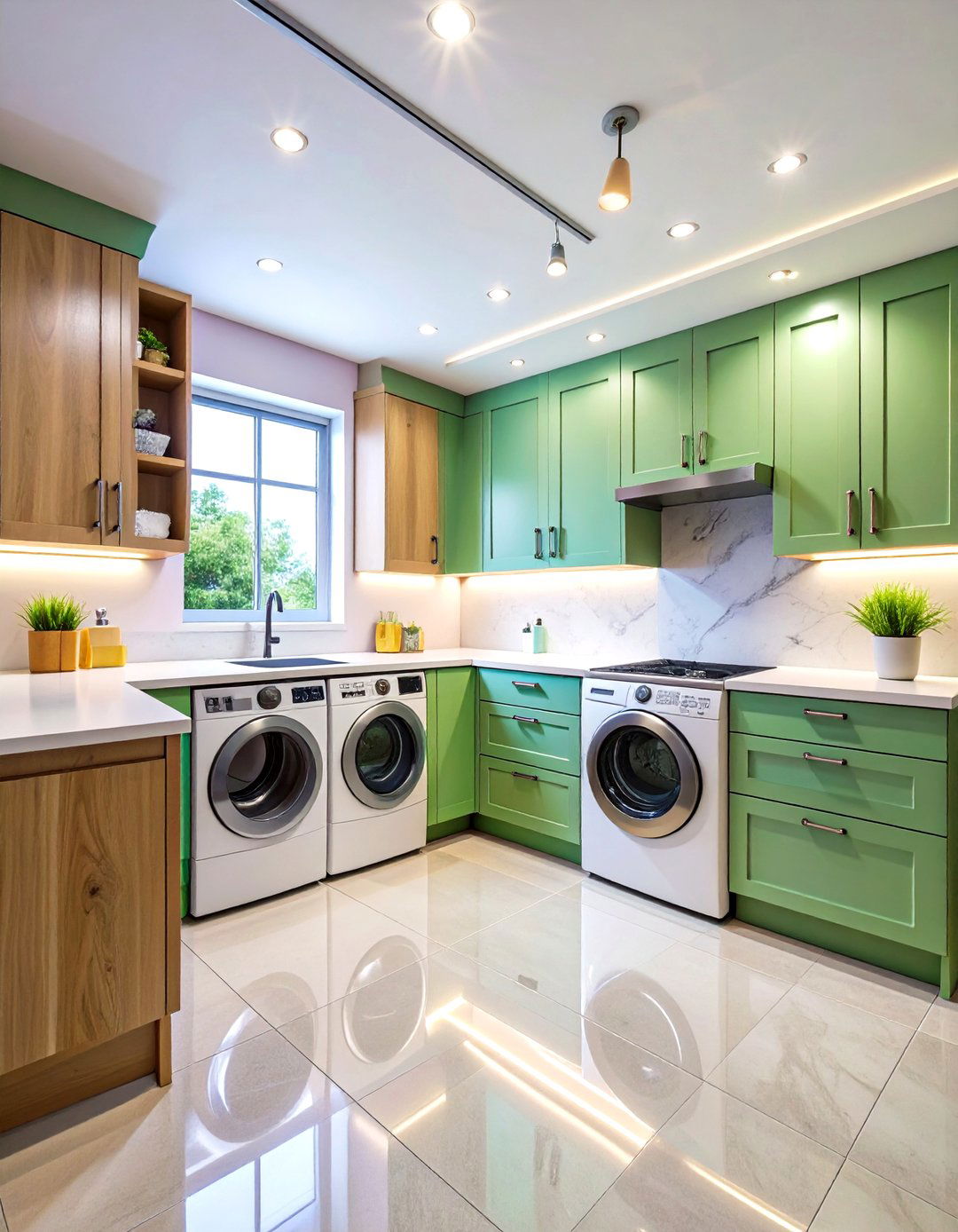 Layered Task and Ambient Lighting - 20 Utility Room Ideas