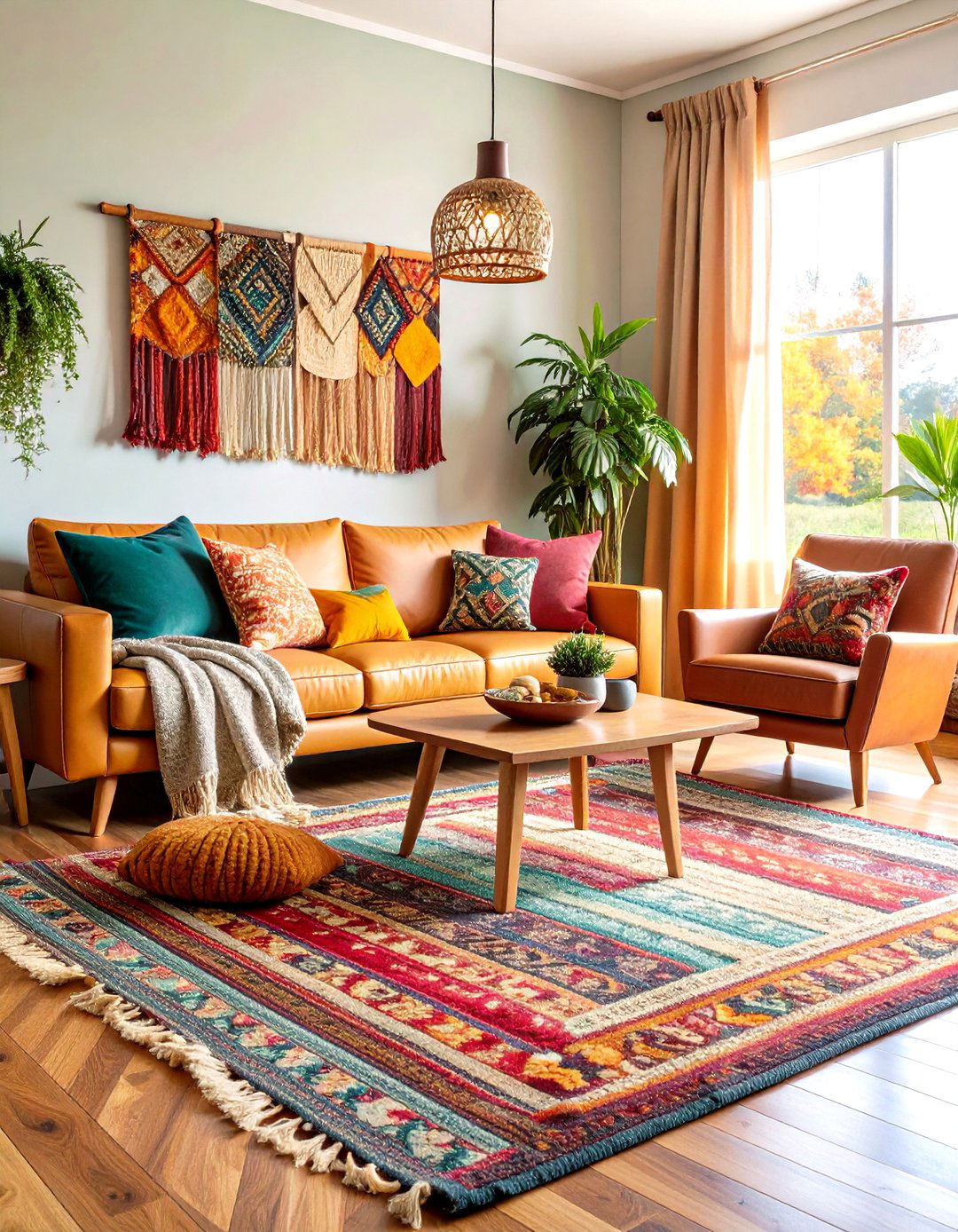 Layered Textures in Transitional Living Room Design - 20 Transitional Living Room Ideas
